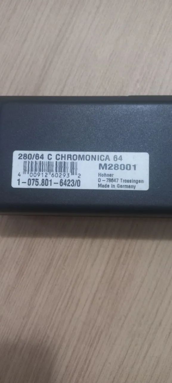 Gaita Cromatica Hohner 64 Vozes baixei - Foto 3
