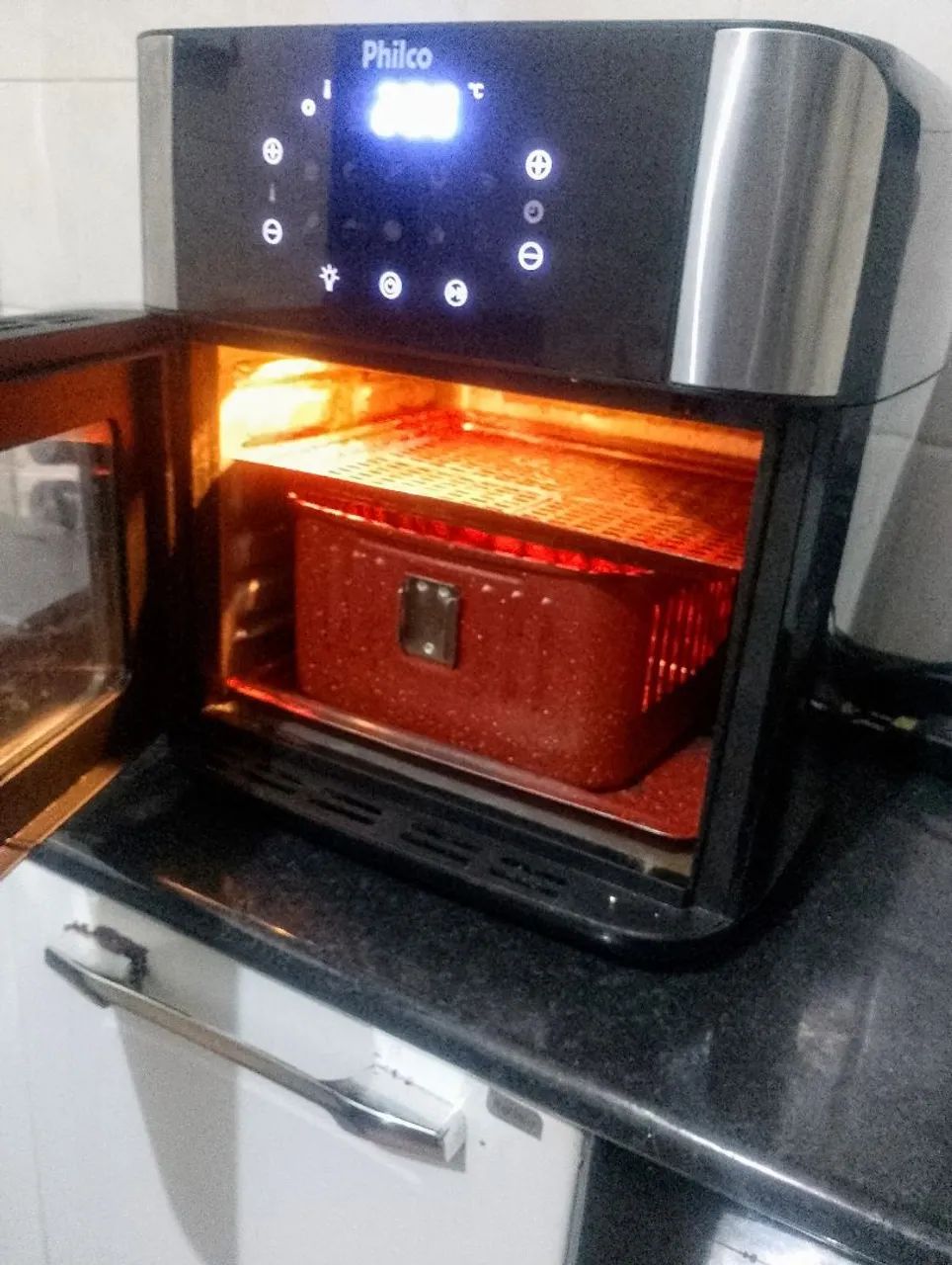 Air fryer Philco16L MODERNO painel Touch screen, funcionando perfeitamente - Foto 3