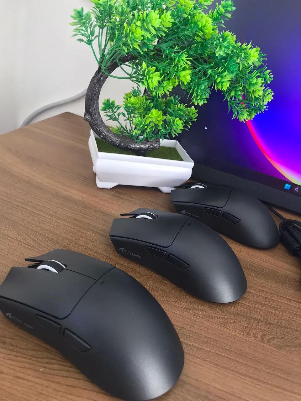 Mouse Attack Shark x11 com dock de carregamento - Foto 3