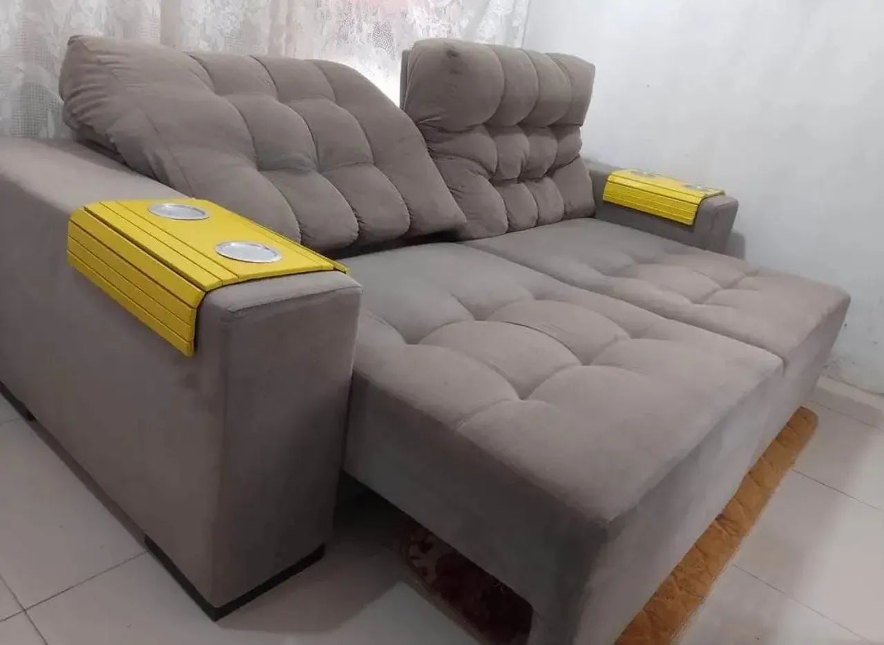 Sofazão Top Retrátil Reclinável, Entrego Gratuitamente. - Foto 5