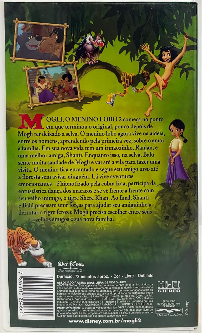 MOGLI - O MENINO LOBO 2 - VHS - Foto 3