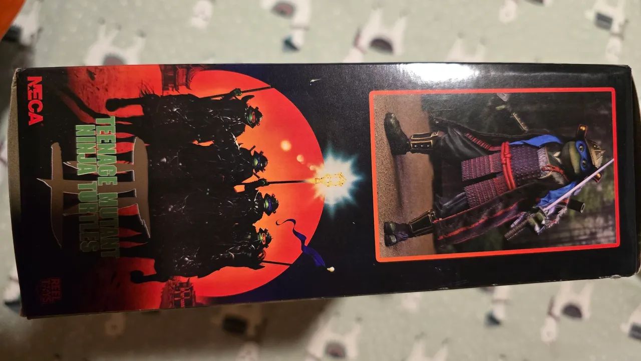 NECA Tartarugas Ninja 3 - 1:7 - Leonardo e Michelangelo - Bonecos de ação - Foto 5
