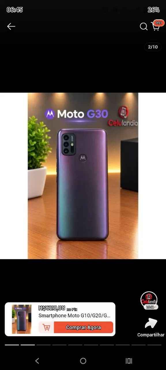 Celular Motorola G30