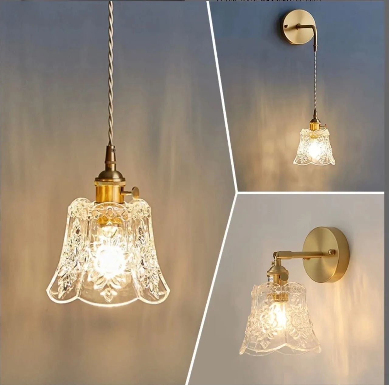 Luminária Pendente Clássica em Vidro