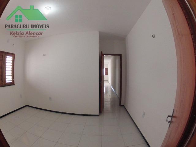 Ampla casa nova de três quartos financiada em Paracuru - Foto 12