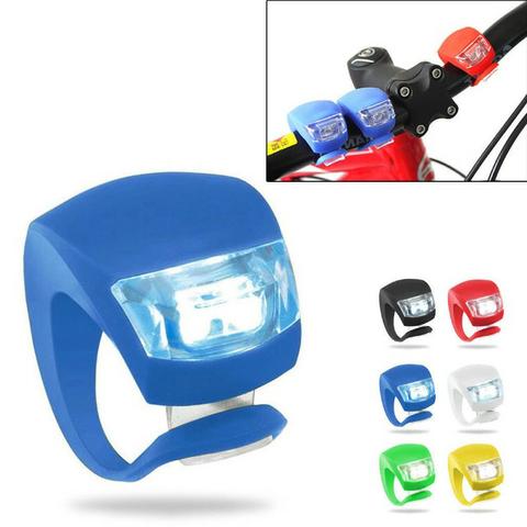 Luz Par Led Bicicleta Kit 4 Unidades Lanterna Silicone Bike - Foto 4