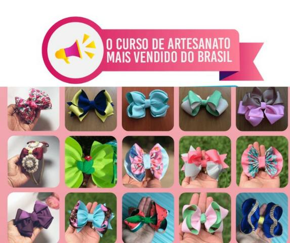 Fábrica de Laços e Tiaras - Curso Online - Foto 2