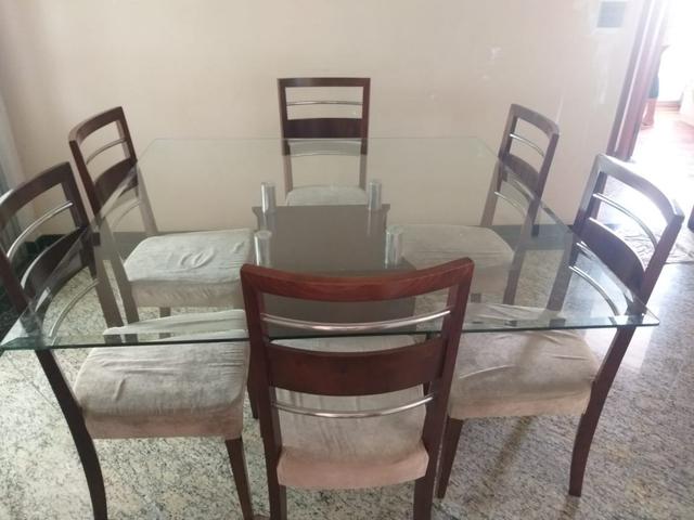 Mesa quadrada com 6 cadeiras - Foto 2