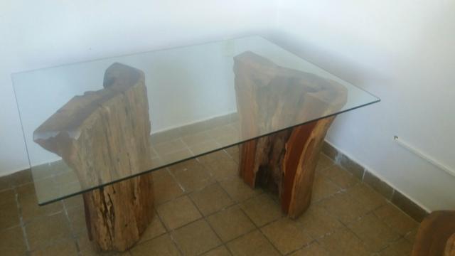 Mesa: Base Dupla de Angico - Foto 2