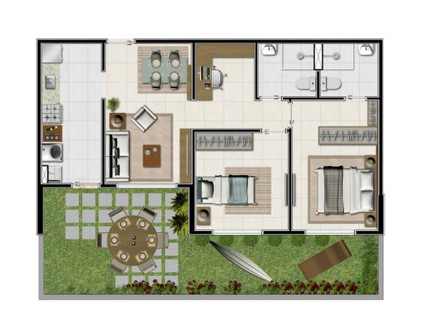Apartamento em Ponta Negra - Vista para o Mar - 84.99689.2882 -Não visualizo chat - Foto 7