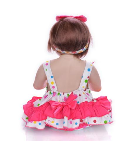 Boneca bebê Reborn Realista Silicone 57cm - Foto 5