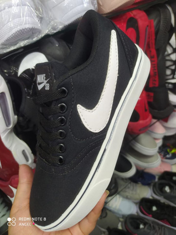 tenis nike sb preto e branco