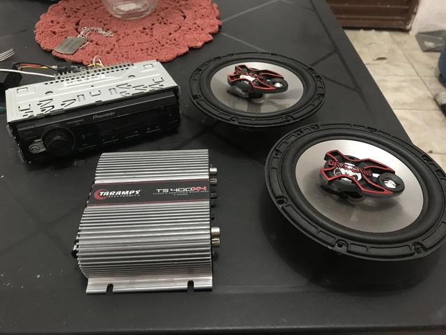 ESTADO DE NOVO! POUCO USADO! (Pioneer,Taramps 400x4,Bravox 60W RMS) - Foto 3