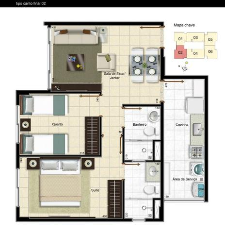 Residencial porto belo lindo apartamento de 2 quartos na samambaia use seu fgts na entrada - Foto 10