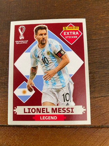 Figurinha Lionel Messi Bordô Copa 2022 Legend - Promoção