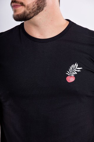 Moda Masculina-Gola Careca Estampada  - Foto 2