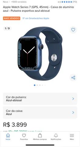 Comprar Apple Watch Series 7 Cellular 45mm Alumínio Azul