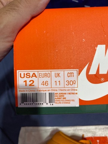 Nike Air Jordan One Gatorade Laranja tam 44 - Foto 3