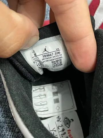 Tênis Air Jordan 6 Carmine Infantil 100% Original - Foto 3