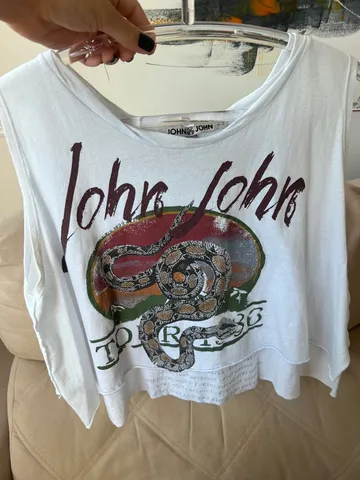 CAMISETA ORIGINAL JOHN JOHN FEMININA BRANCA DESAPEGO P/M