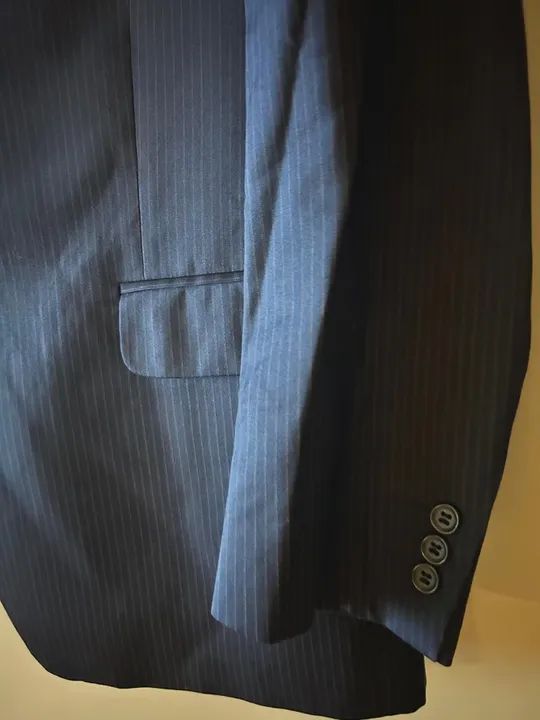 Terno Ermenegildo Zegna Listrado Azul - Foto 4