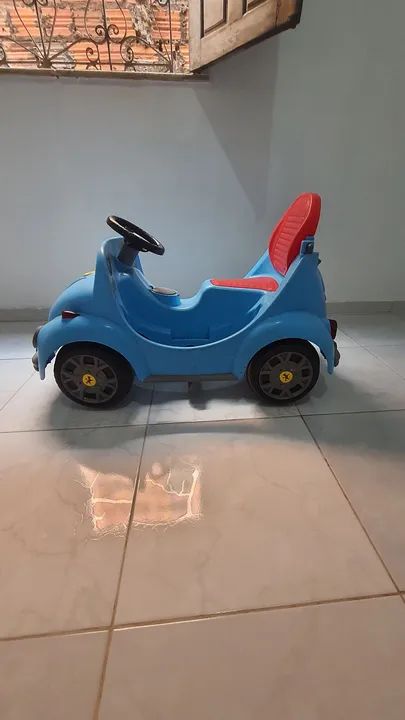 Carrinho de Brinquedo Volkswagen Fusca Azul - Foto 2