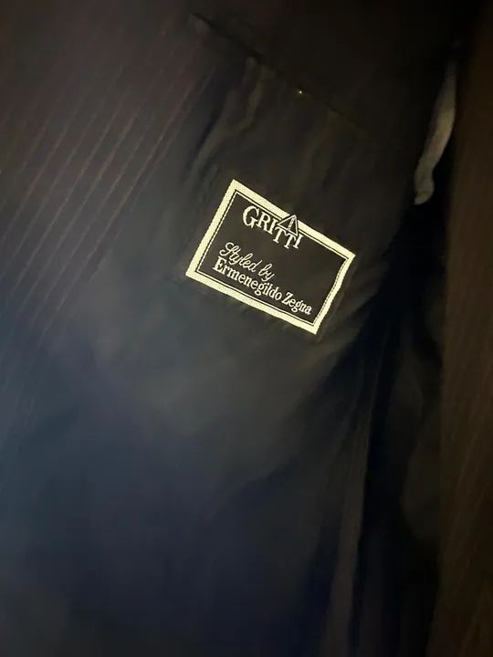 Terno Ermenegildo Zegna Listrado Azul - Foto 5