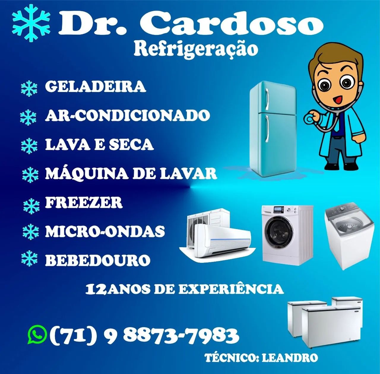 MD Consertos de geladeiras, freezer e máquinas de lavar e secar MD Consertos de geladeiras, freezer e máquinas de lavar e secar