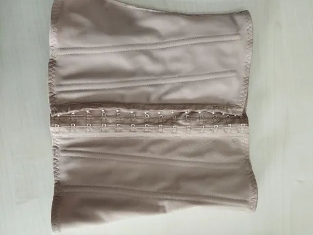 faixa abdominal yoga feminina com colchetes e 6 barbatanas - 3014 b6 - Foto 5