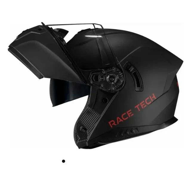Capacete Escamoteável Race Tech Signal Preto Fosco Articulado