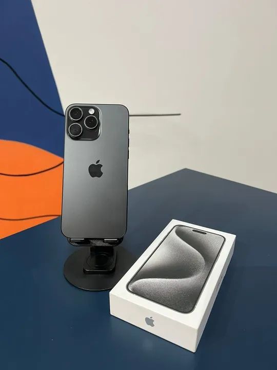 iPhone 15 Pro Max 256GB スペースブラック Vendo IPhone 15 Pro Max 256GB Preto Saúde de bateria 95% Garantia