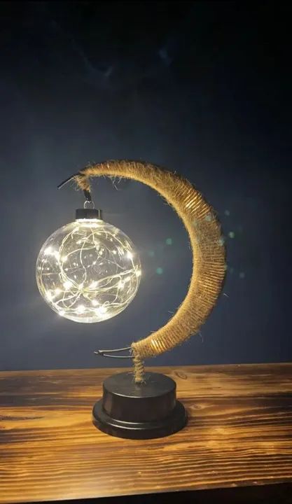 Luminária Lua com Led - Decoração Criativa e Encantadora - Foto 3