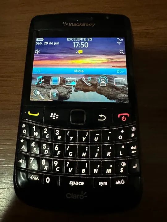 Blackberry Bold 9780 wi-fi 2G 256 Mb 512 Mb Ram teclado qwerty ligações voz mensagens sms
