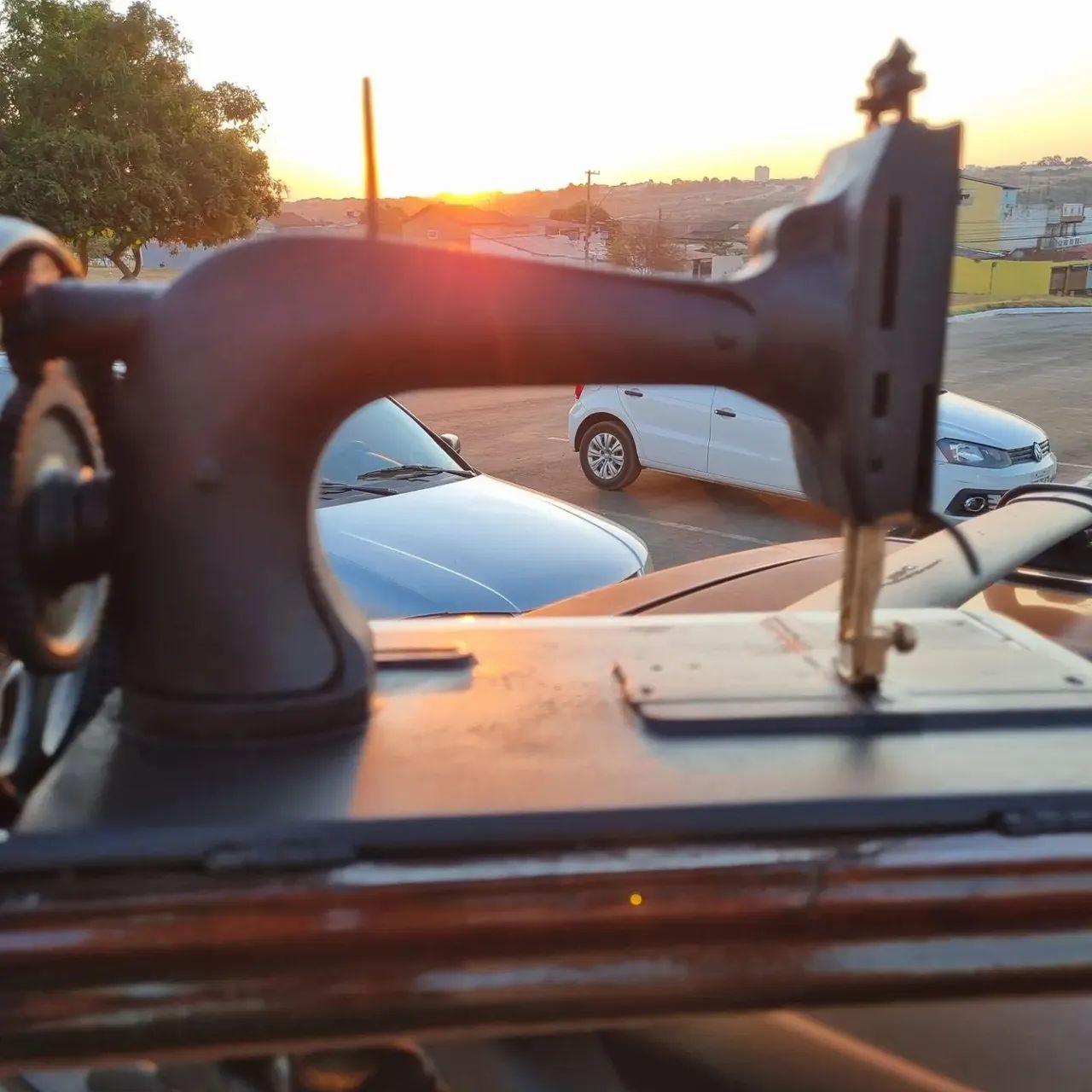 Máquina costura antigas manivelas - Foto 4