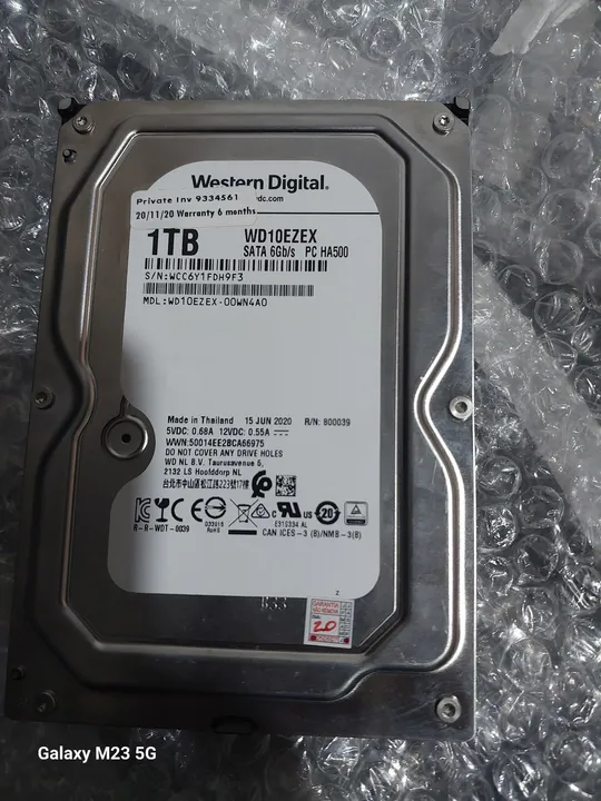HD Western Digital 1TB SATA 6Gb/s