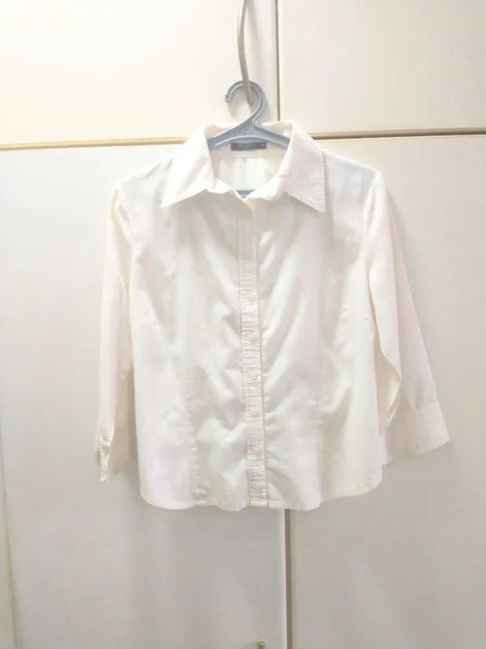 Camisa branca / creme