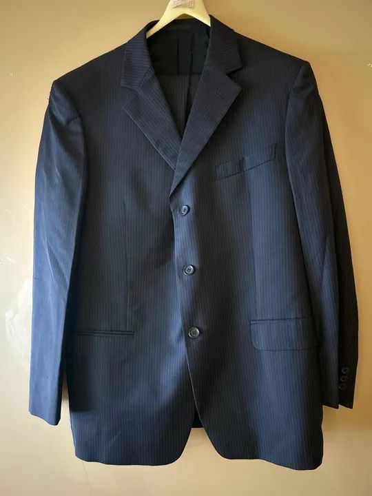 Terno Ermenegildo Zegna Listrado Azul - Foto 3