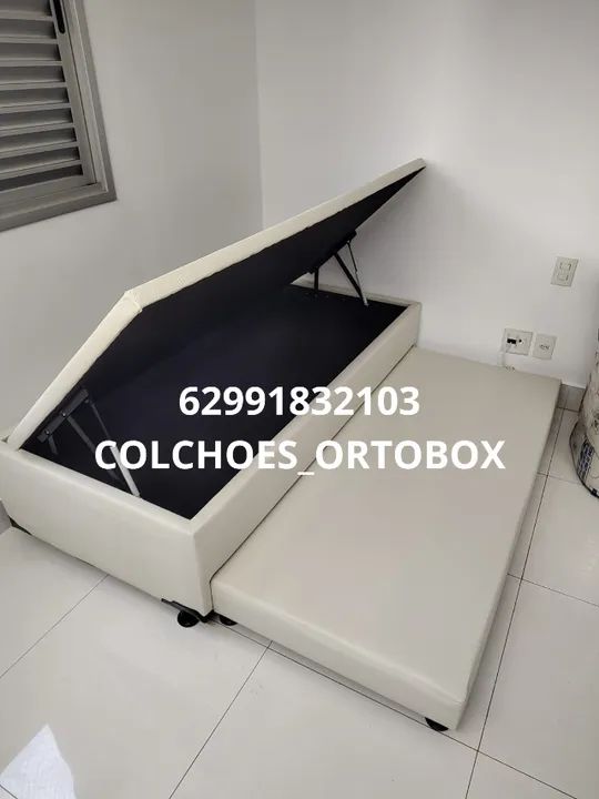 Box Baú Solteiro com auxiliar na espuma D28 selada