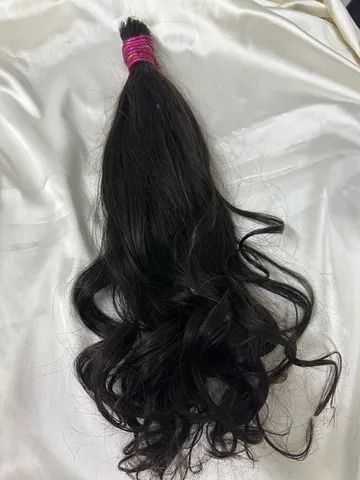 Cabelo humano de 55cm ondulado  - Foto 3