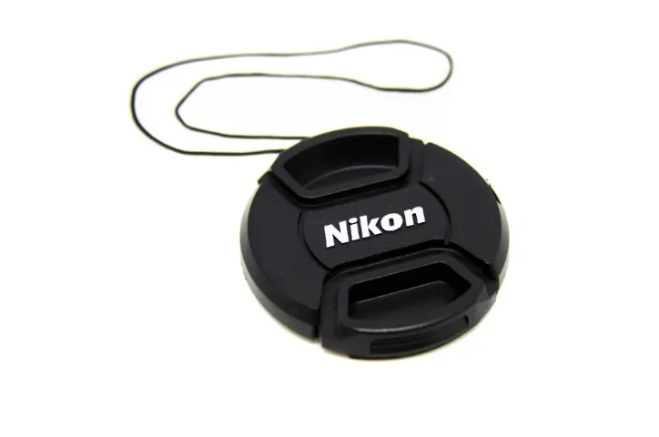 Tampa Lente Nikon 49mm 52mm 55mm 58mm Com Logo