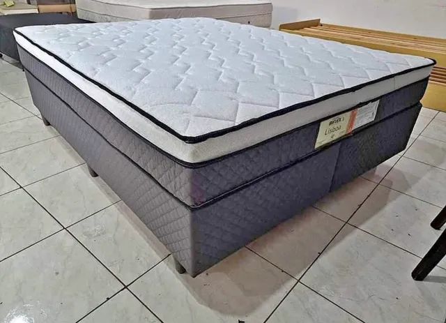 Cama box casal king/ molas ensacadas pronto entrega - Foto 2