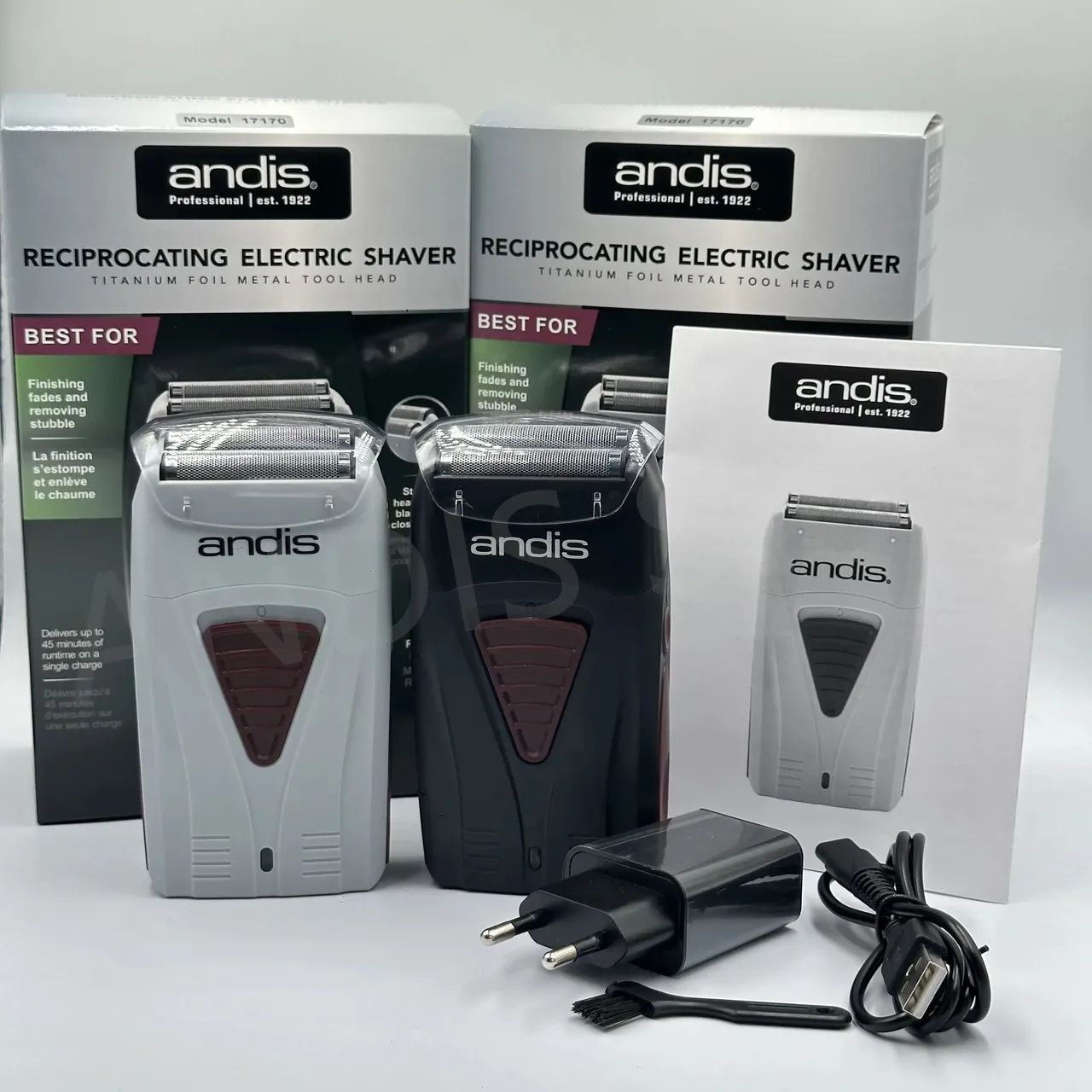 Máquina de Acabamento Andis BLACK Shaver Profoil Lithium Plus