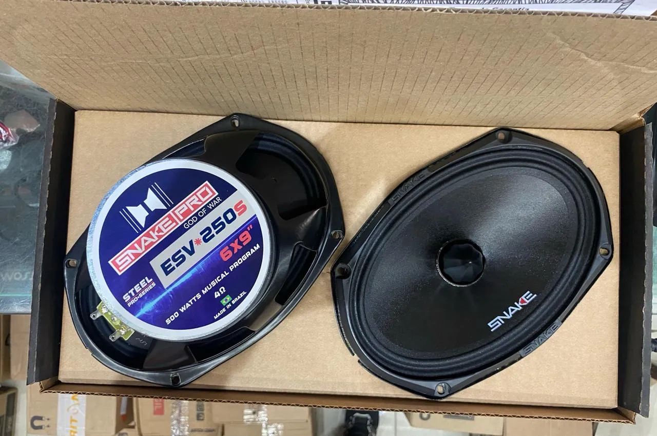 Snake ESV250 6x9 500 rms o Par novo promoção 1 ano de garantia