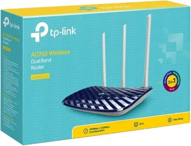 TP-Link Archer C20-W v5, AC750 Roteador Wireless Dual Band
