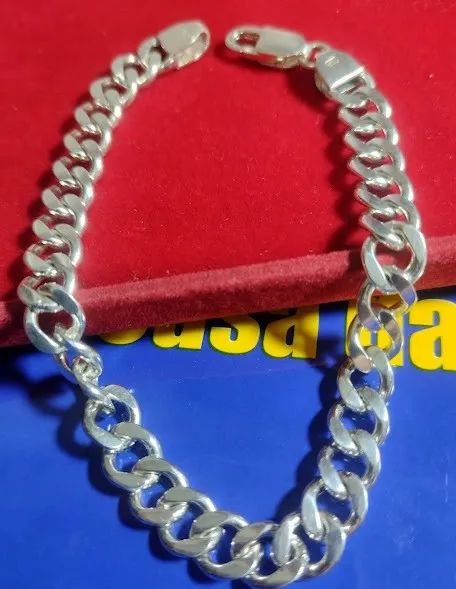 Pulseira de Prata12 Gramas 20 Cm 6.60 mm Maciça
