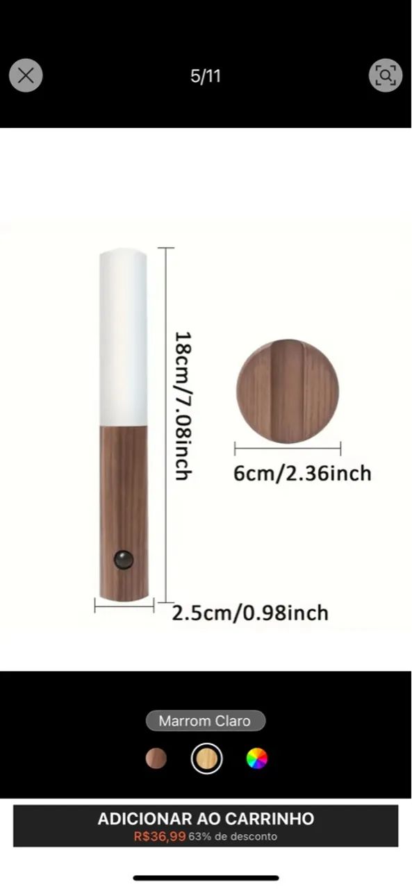 Luminária Arandela cor ambiente  - Foto 5