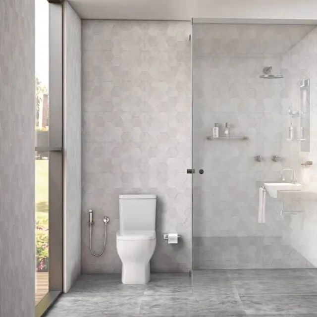 Kit Vaso Sanitário Com Caixa Acoplada E Acessórios Boss Branco Incepa - Foto 3