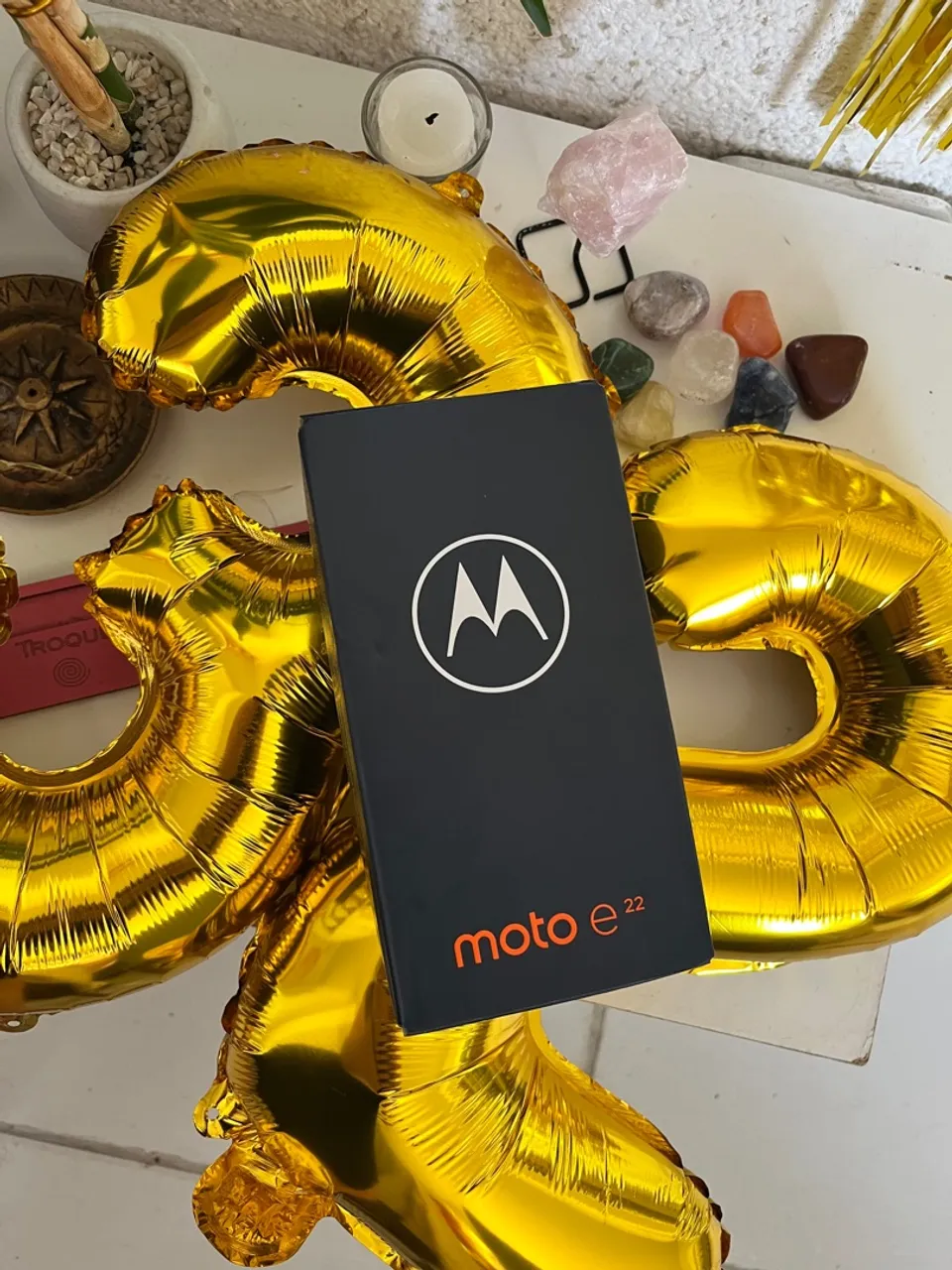 MOTO E22 NOVO NA CAIXA AZUL 32G