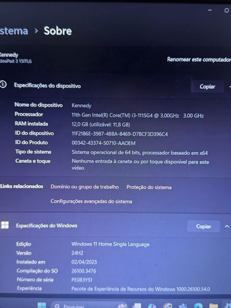 Notebook Lenovo com Intel Core i3 - Foto 5