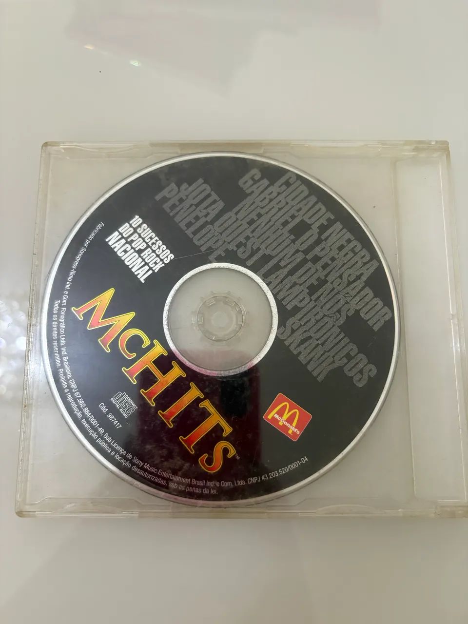 CD McDonald's - MC Hits - 10 sucessos do pop rock nacional